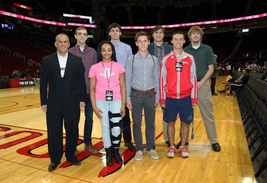 Students Enjoy Department&#039;s Relationship with the Houston Rockets