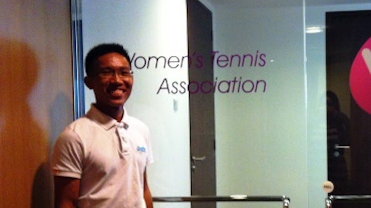 Dylan Mah &#039;14 Aces Internship with Women&#039;s Tennis Association