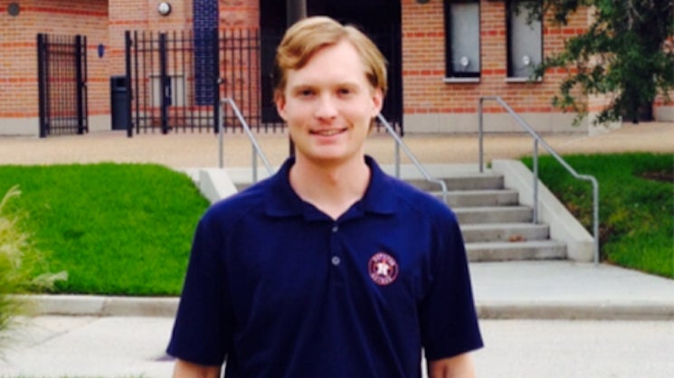 Evan Stackpole &#039;14 Excels at Internship With Houston Astros