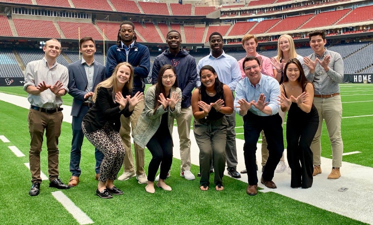 Class designed by Rice and the Houston Texans enjoys a successful first semester