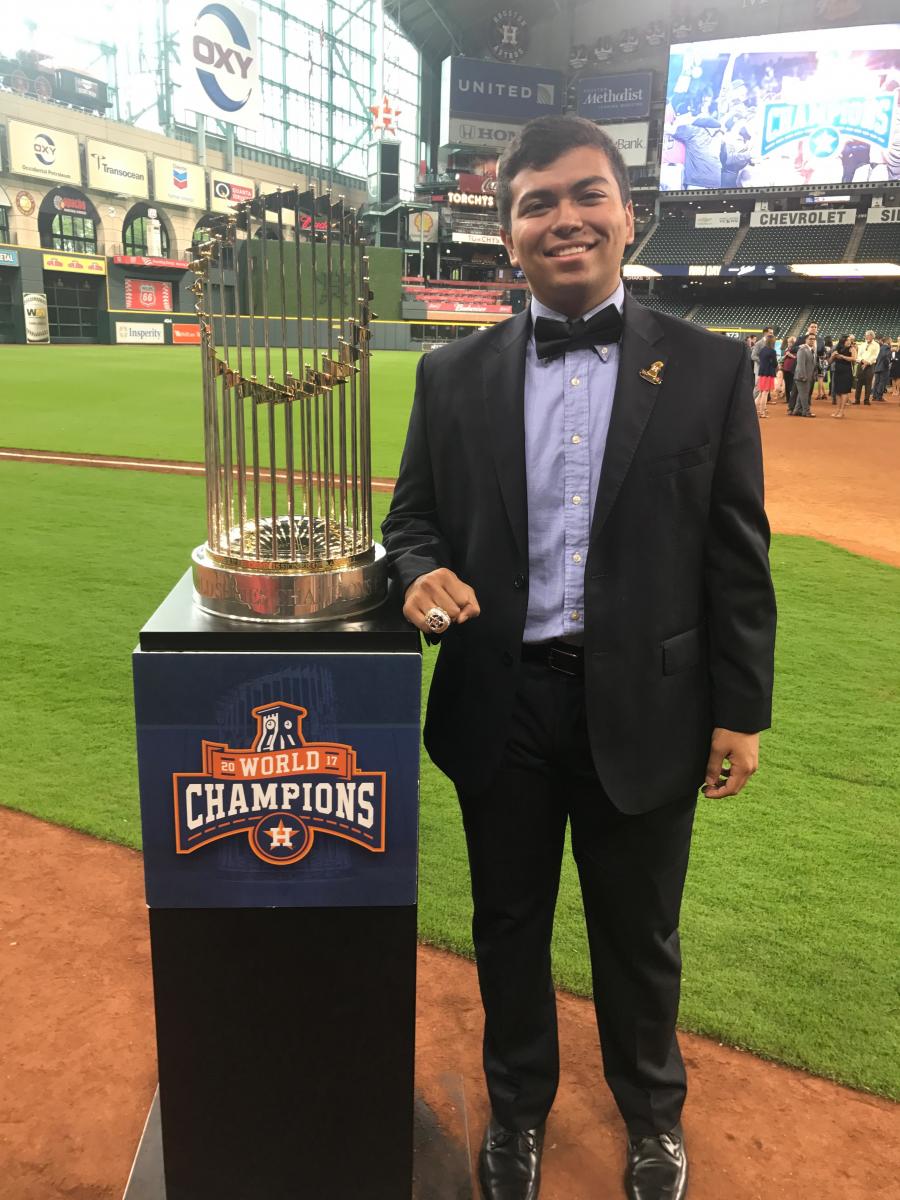 Sebastian Gonzalez '19 Houston Astros intern