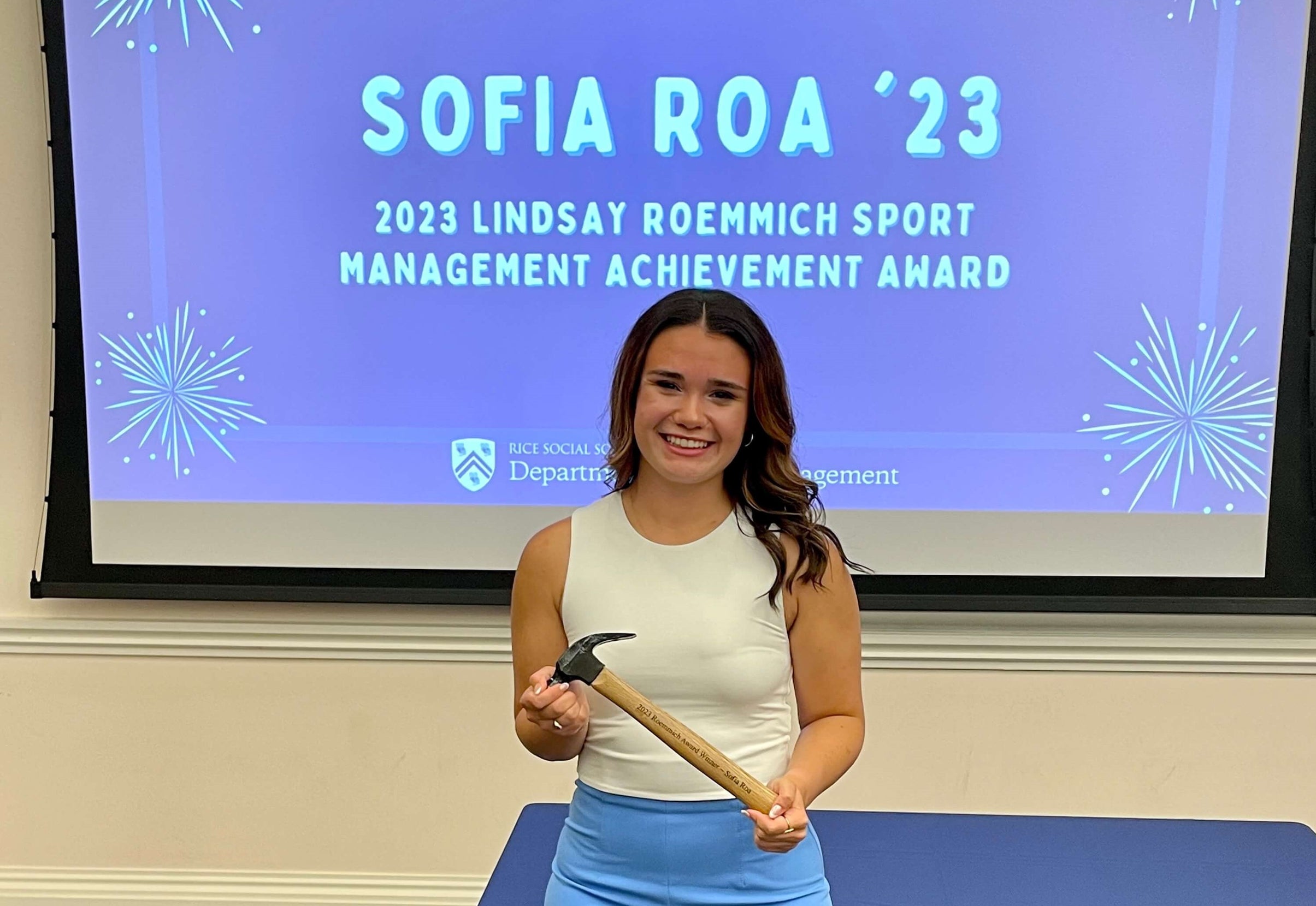 Sofia Roa - 2023 Roemmich Award recipient
