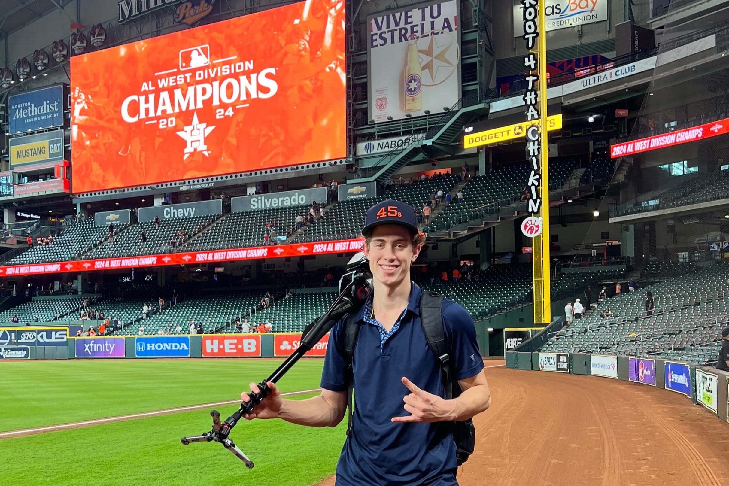 Ryan Freidin '24 at Astros