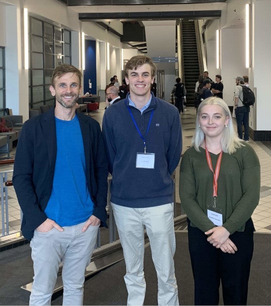 Scott Powers, Jacob Hahn '25, and Ellie Sepulveda '25 at CASSIS