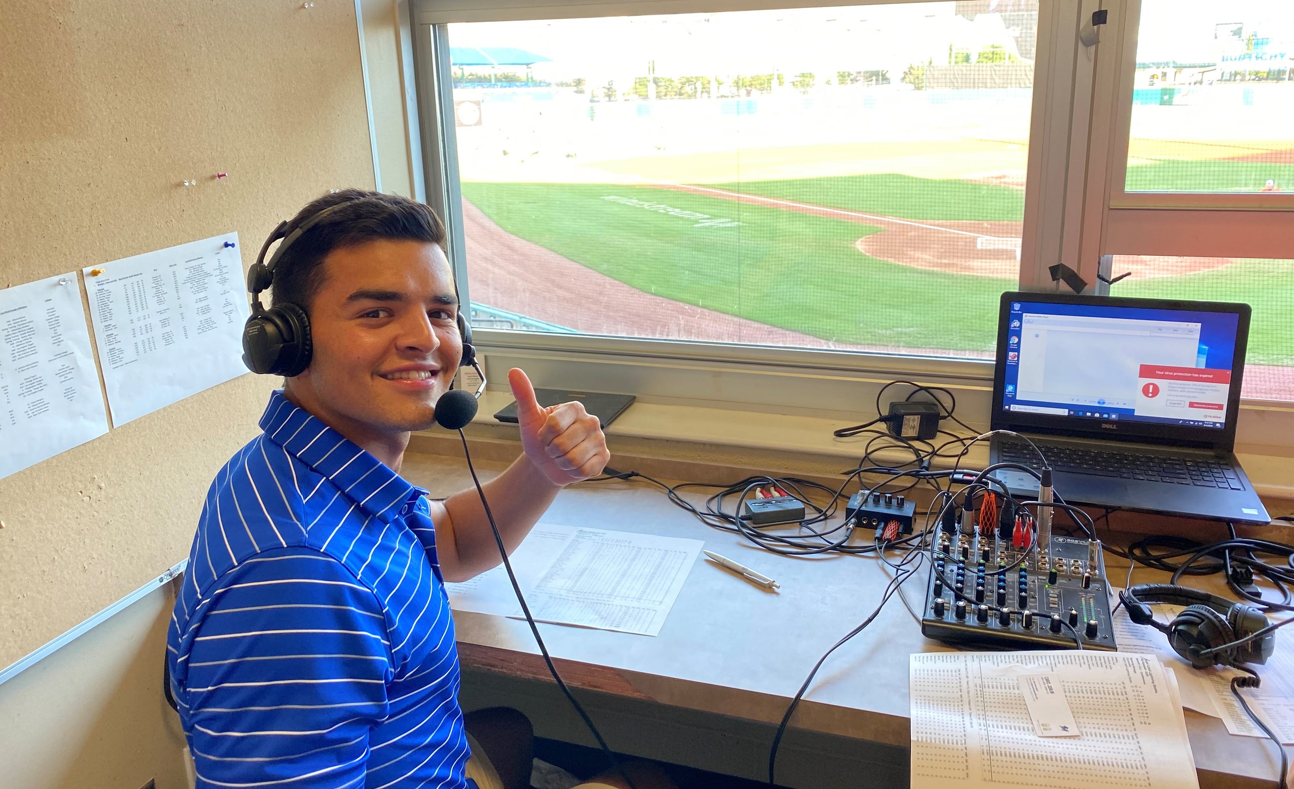 Antonio Cruz '21 broadcast pic 2