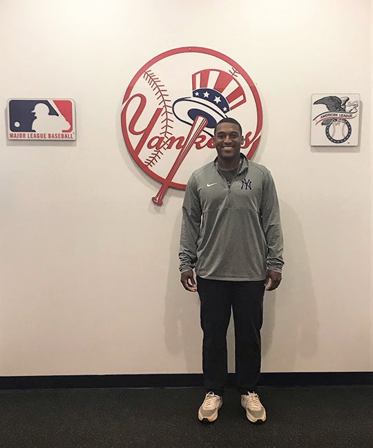 Dominic Cox '21 at New York Yankees