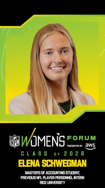 Elena Schwegman '25 - 2026 NFL Women's Conference