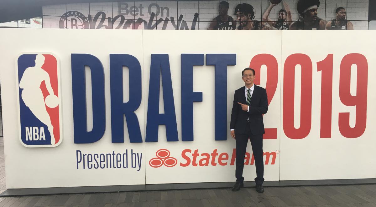 Frank Li '20 intern at NBA