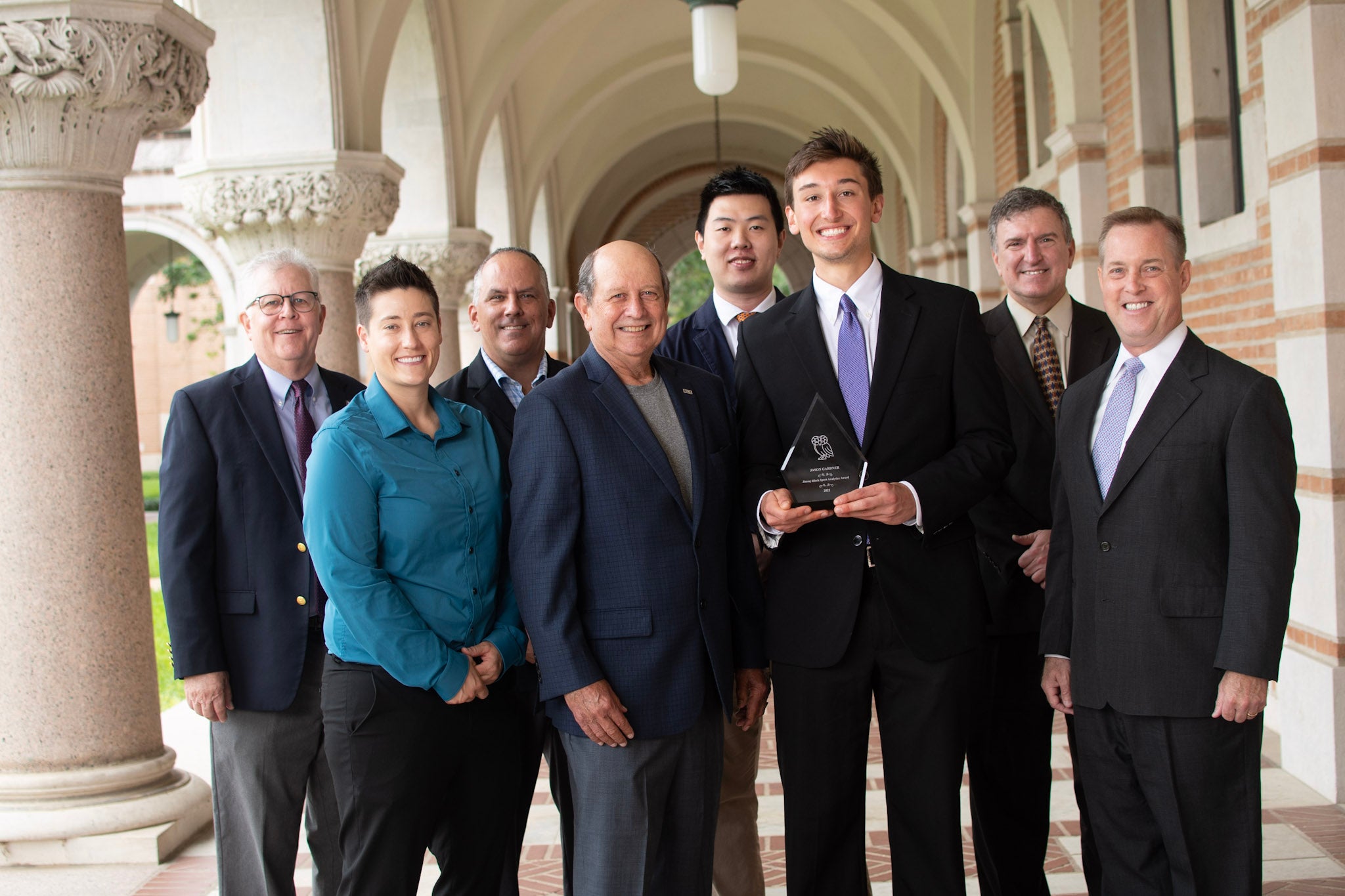 Jason Gardner '21 with Award with Dept