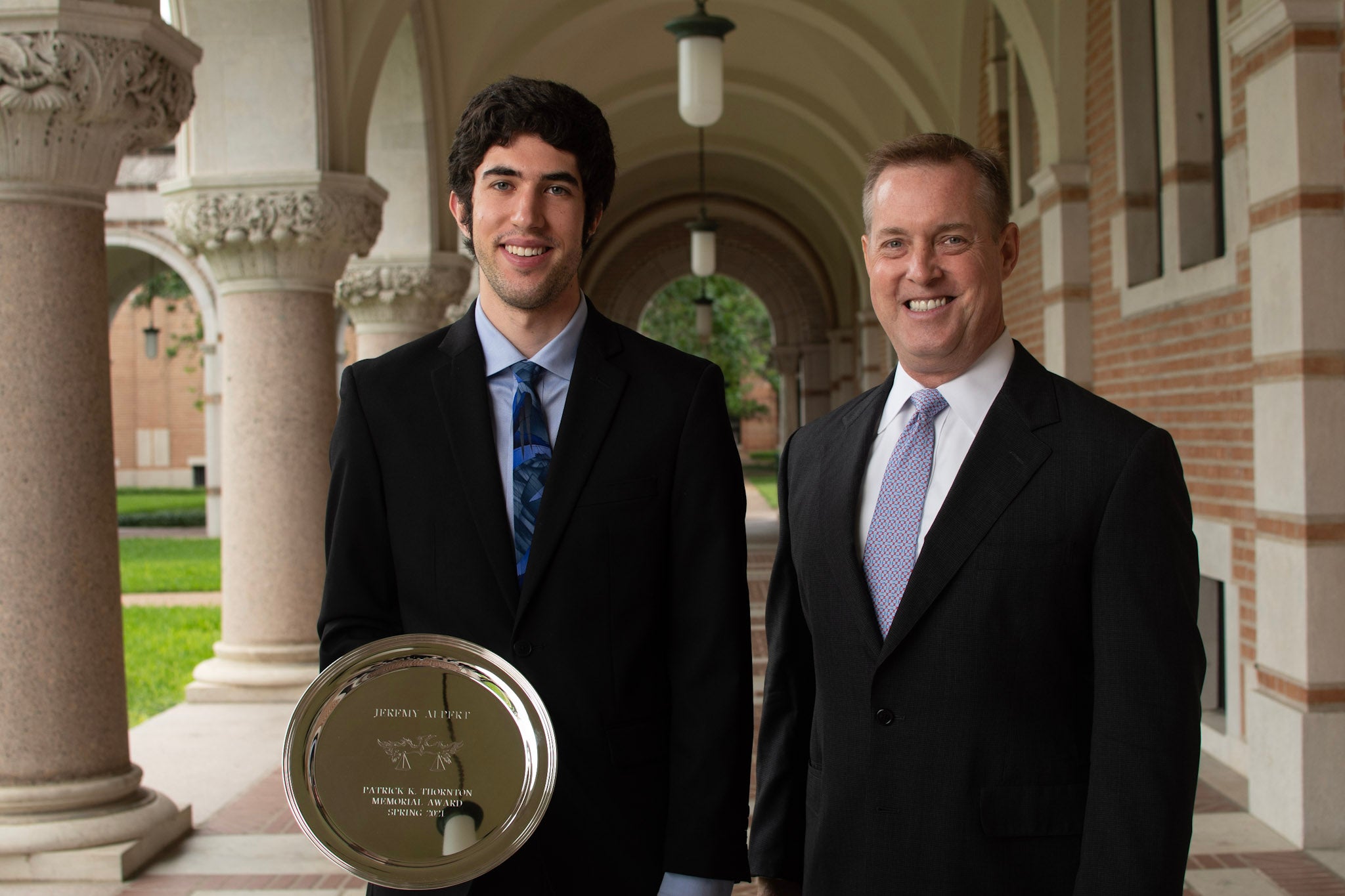 Jeremy Alpert '23 with Professor Ashby