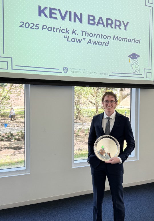 Kevin Barry 2025 Law Award recipient
