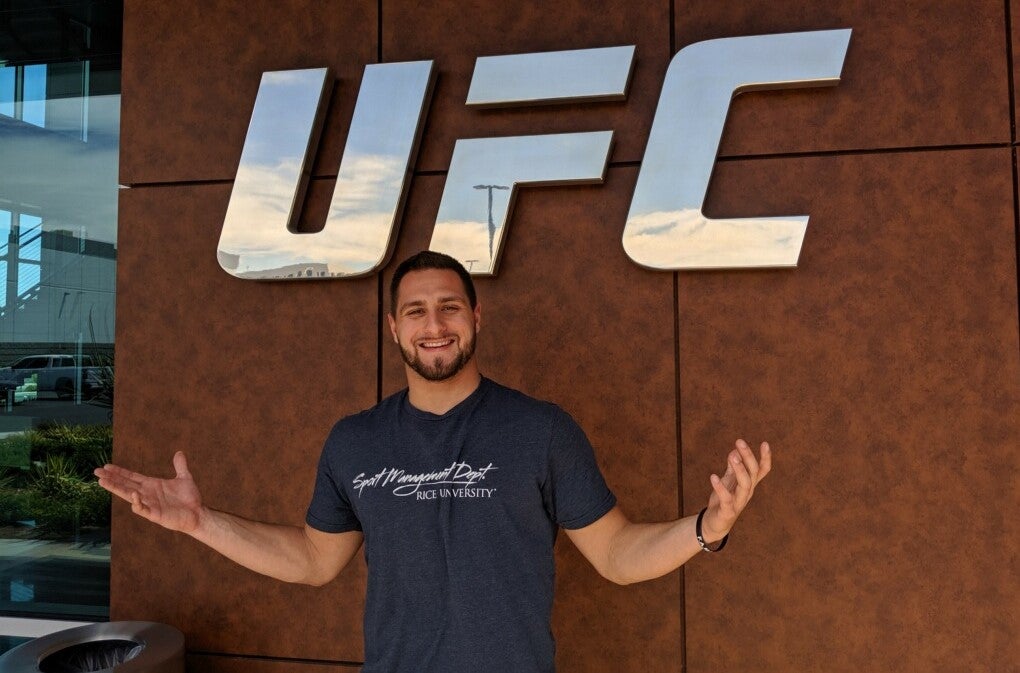 Kristian Stengel '21 hired full-time at UFC
