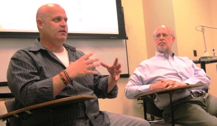 Sean Pendergast &amp; Dwight Silverman lecture about blogging