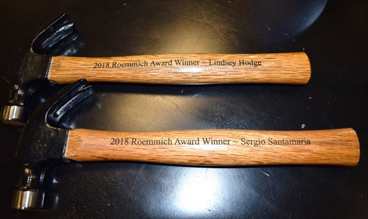 Sergio Santamaria ’18 and Lindsey Hodge ’18 Co-Recipients of 2018 Roemmich Award