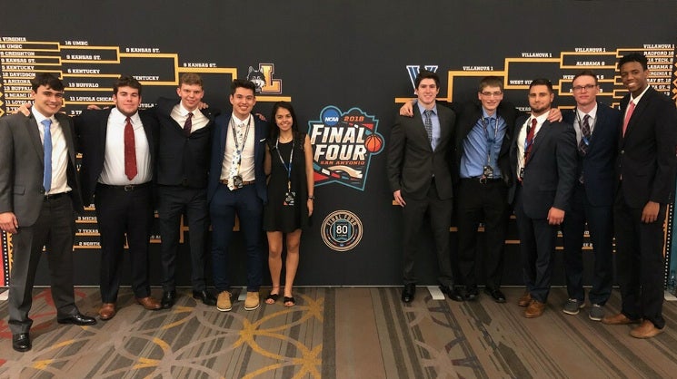 Fourteen Sport Management Freshmen Worked the 2018 Final Four in San Antonio
