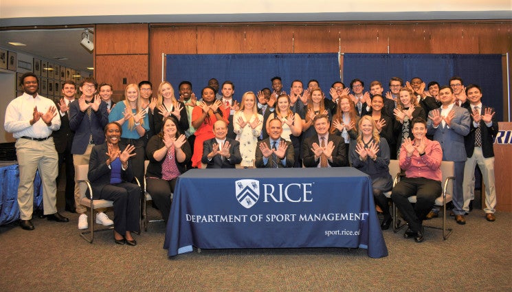 52 Students Honored at Sport Management Declaration of Major Signing Ceremony