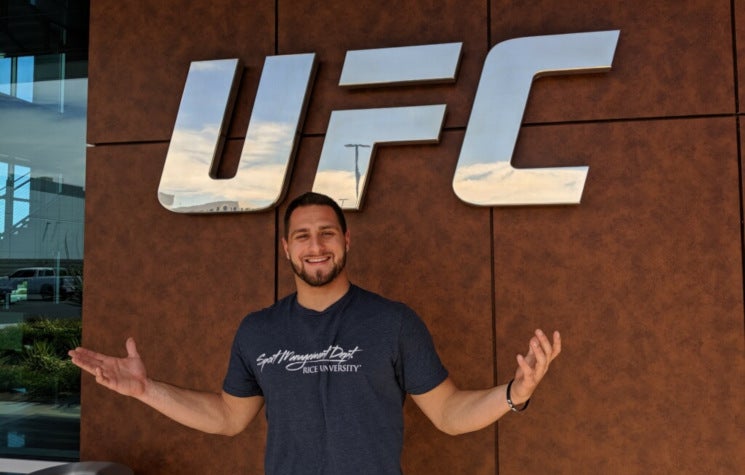 Kristian Stengel ’21 becomes the First Rice Student to Intern for the UFC