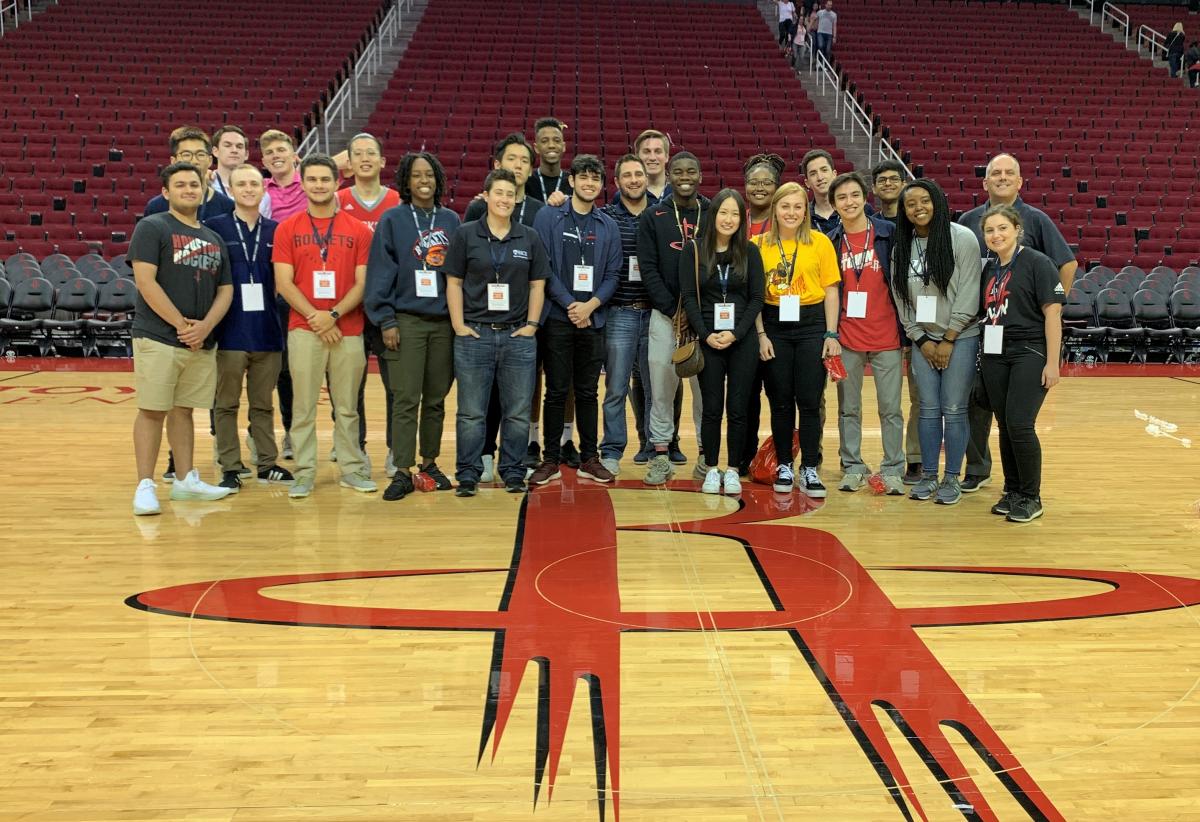 Rice Sport Management Students receive a behind-the-scenes look during ...