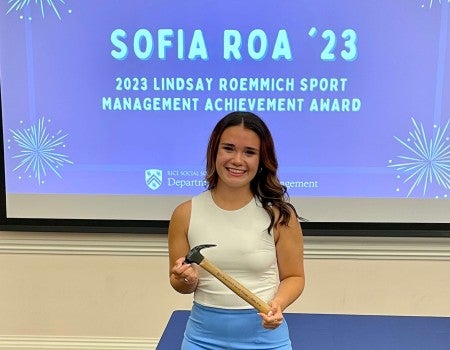 Sofia Roa - 2023 Roemmich Award recipient