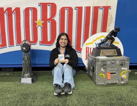 Stacy Lujan '27 at 2024 Alamo Bowl