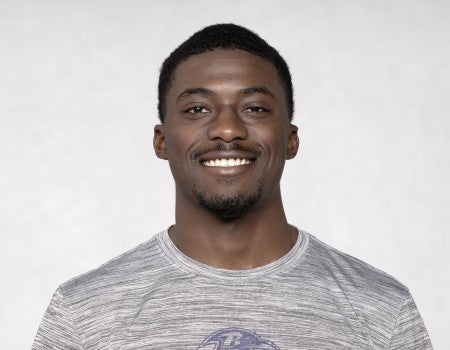 Peyton Stevenson '26 headshot with Baltimore Ravens